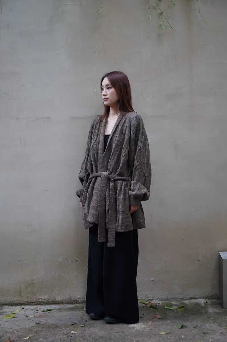 25秋冬 CABLE ROBE CARDIGAN
