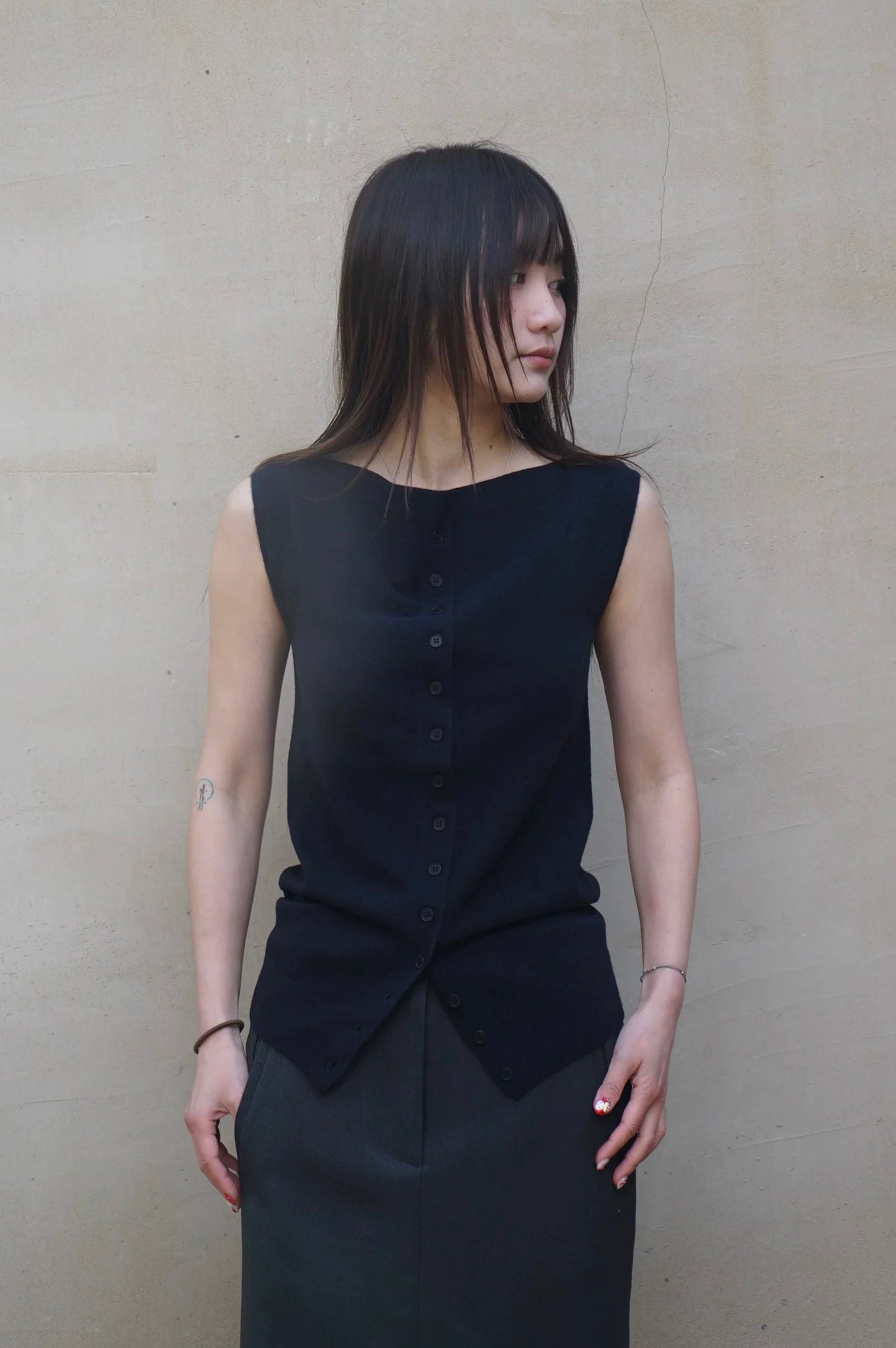 26早春 BOATNECK KNIT VEST