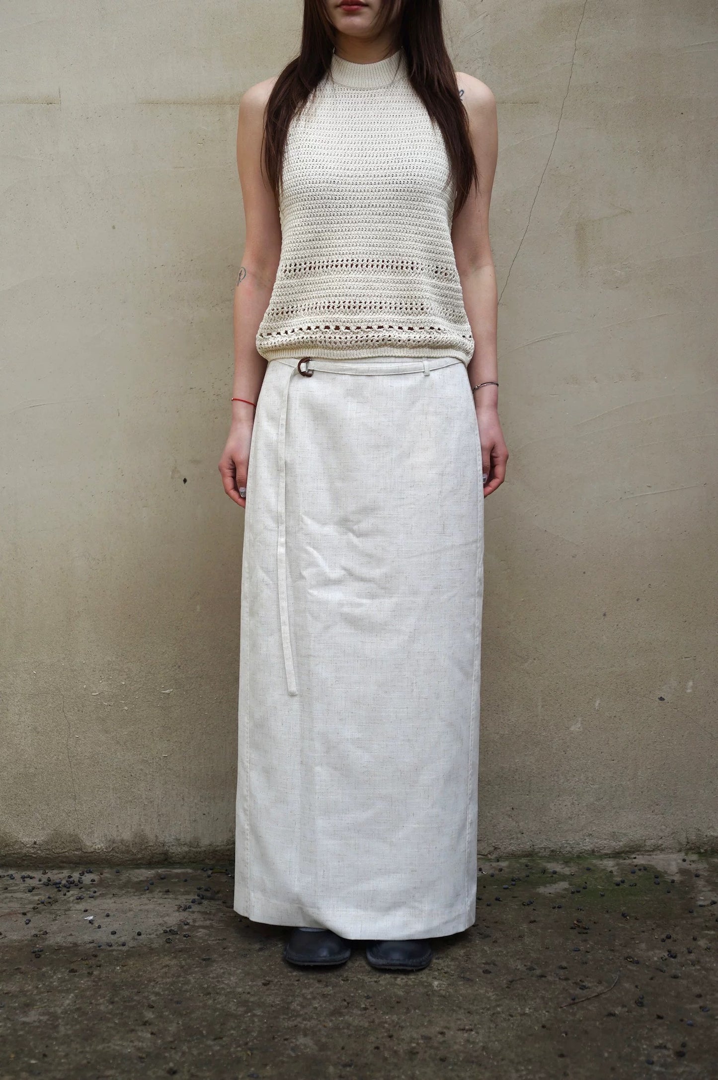 26春夏 LIV BELTED LONG SKIRT