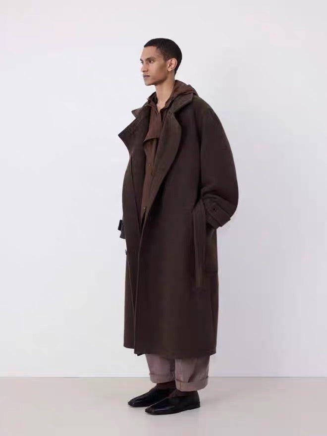 24FW WRAP COAT WITH CONTRAST STITCH 大衣