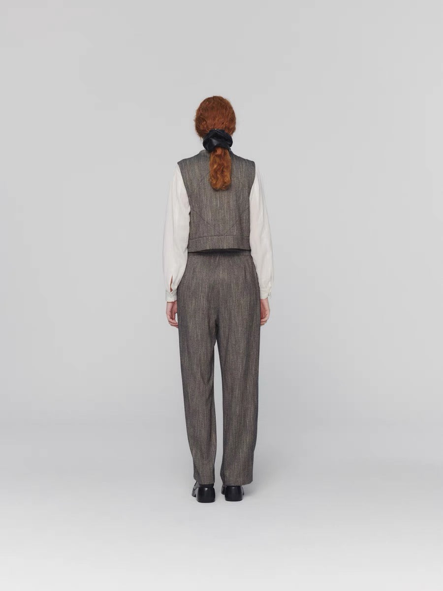 24早秋 WOOL TWEED MOTIVE VEST 背心马甲