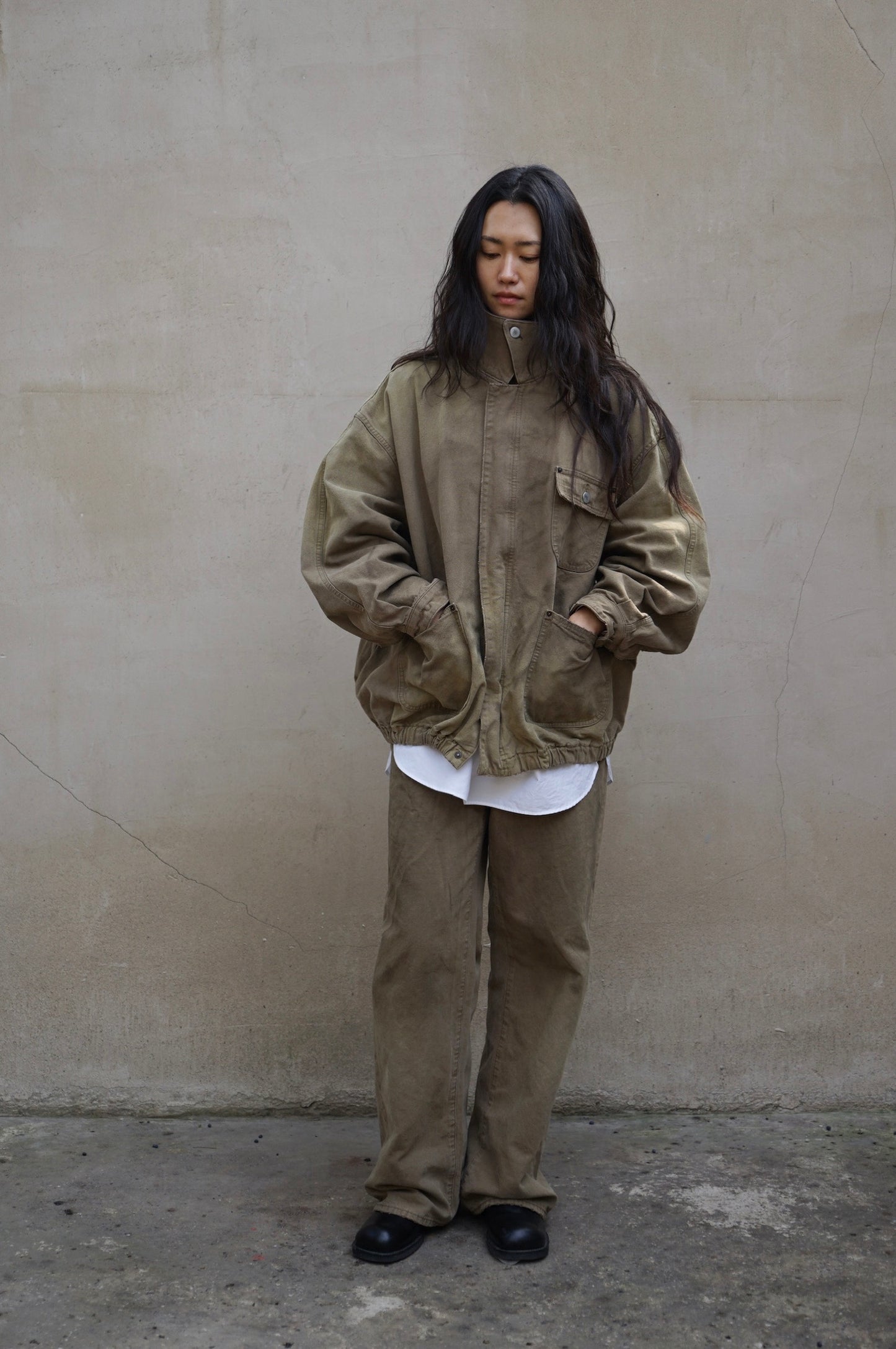 26早春 SULFUR DYED OXFORD VINTAGE JACKET