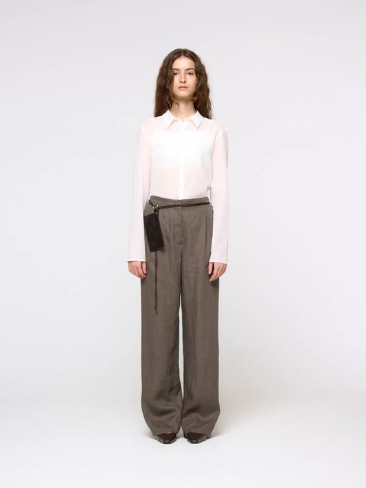 26春夏  LINEN TUCK PANTS