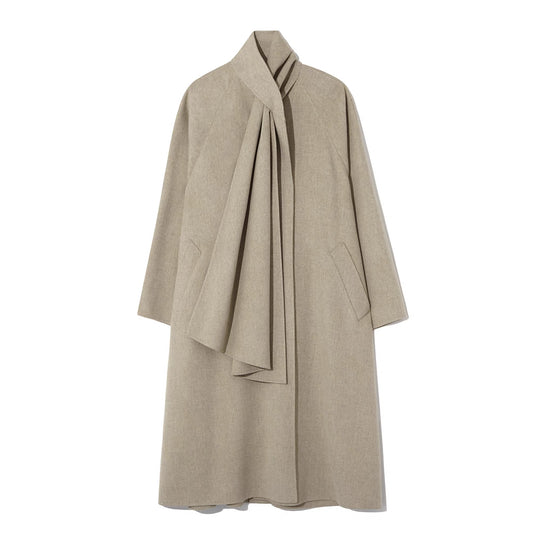 26早秋 WOOL HANDMADE  SCARF COAT