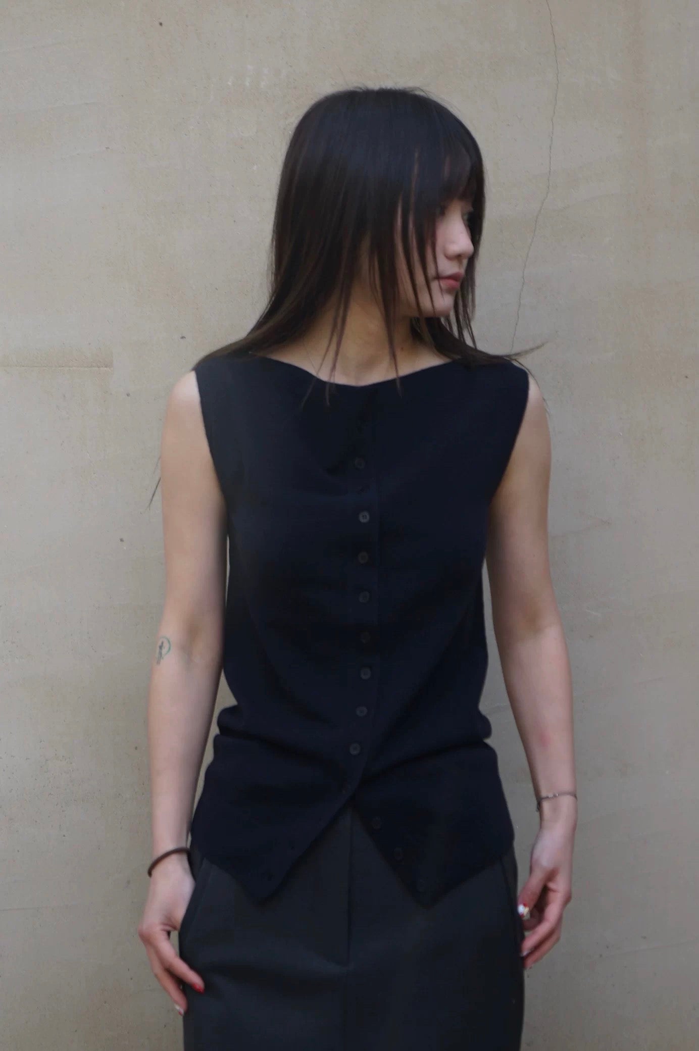 26早春 BOATNECK KNIT VEST