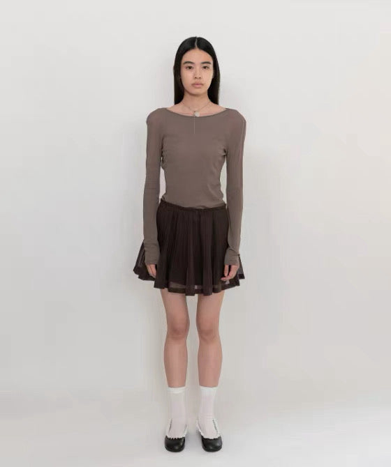 26早春 PLEATED MINI SKIRT