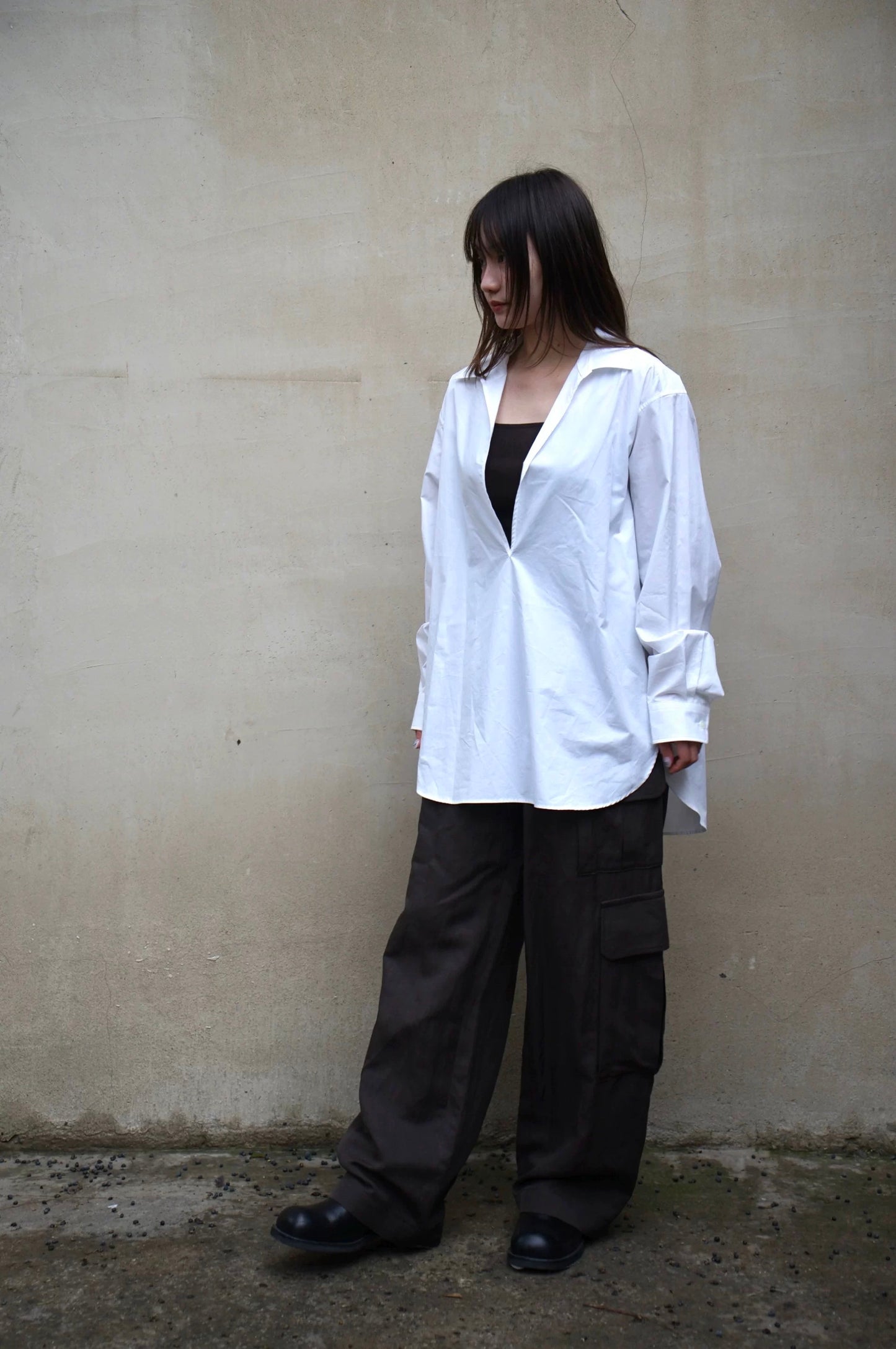 26早春 SUVIN OVERSIZED SKIPPER SHIRT