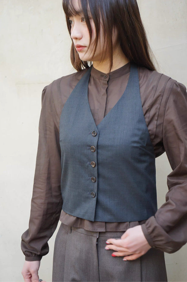 26早春 WOOL HALTERNECK TOP