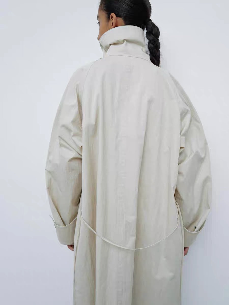 25早春 COWL NECK LONG COAT 长风衣