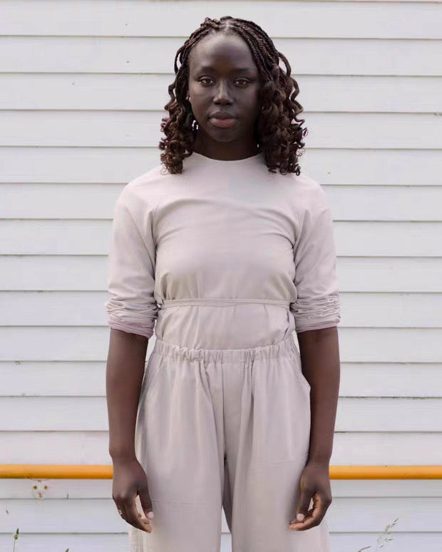 26早春 LONG SLEEVE APRON TOP