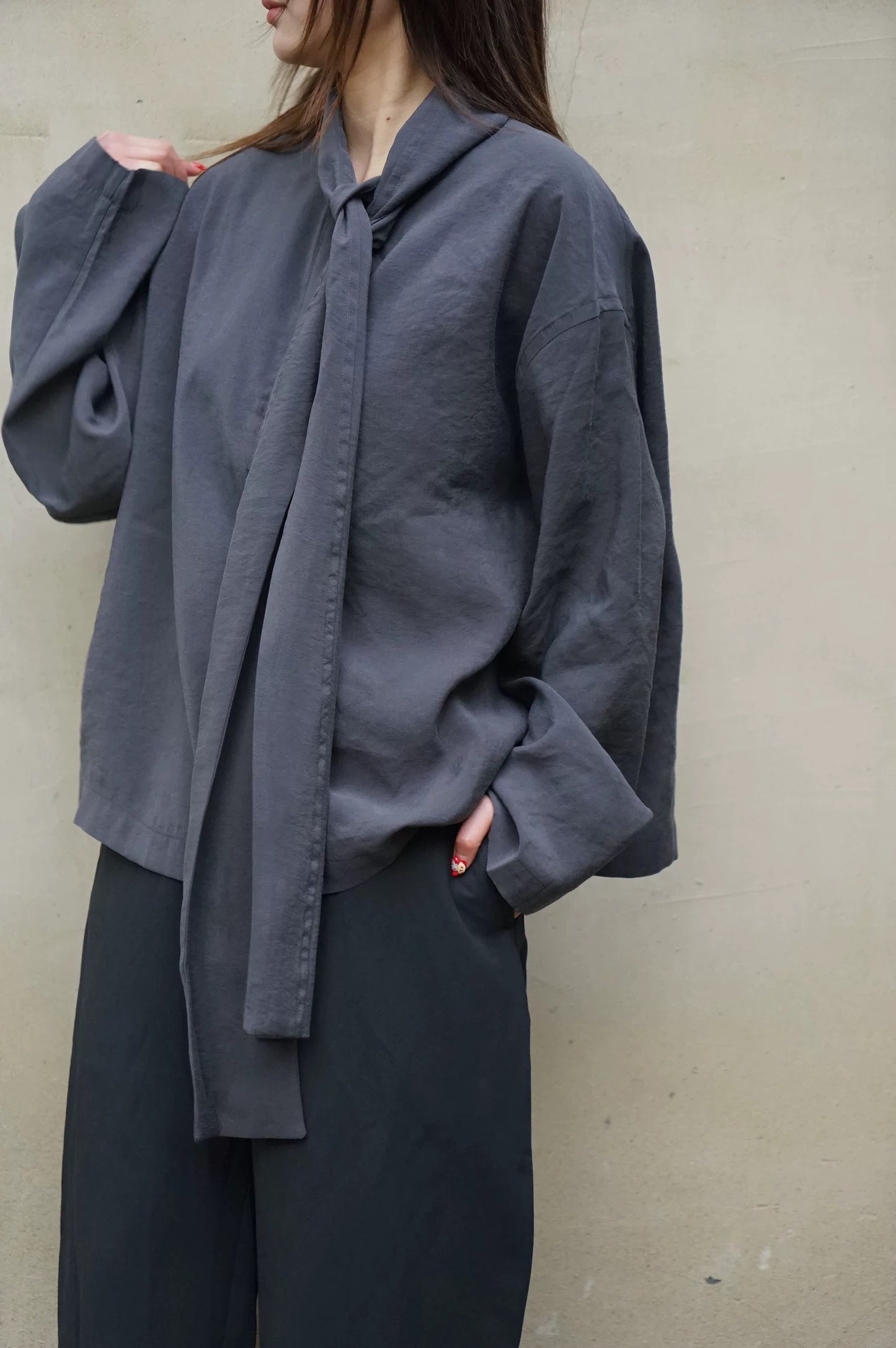 26早春 COLT TOP 飘带衬衫