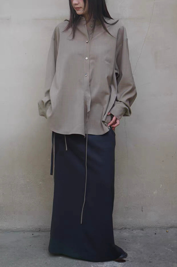 26早春  SIDE TWISTED SHIRT
