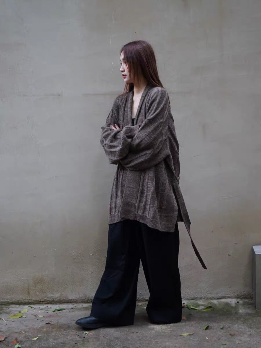 25秋冬 CABLE ROBE CARDIGAN