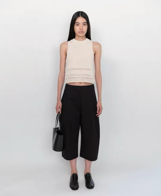 26早春 CROCHET KNIT VEST