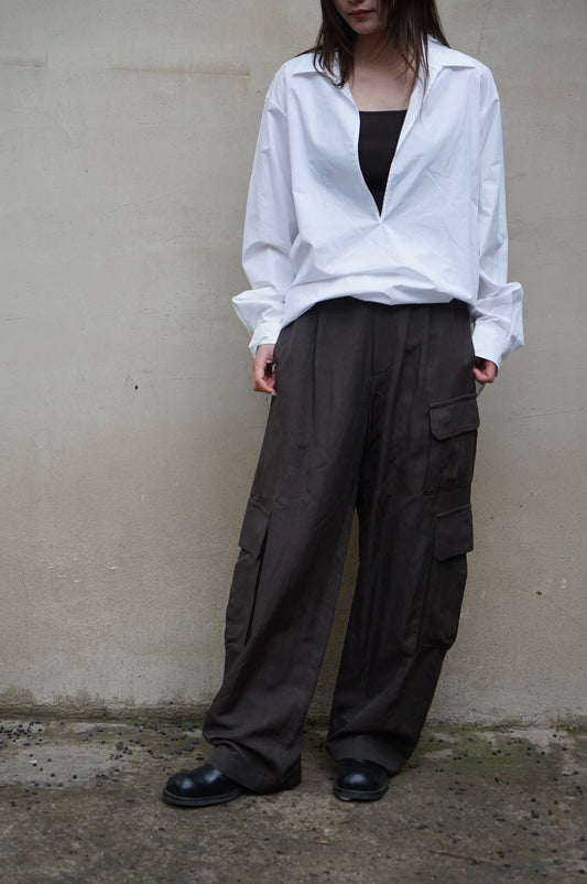 26早春 TWILL CARGO TROUSERS