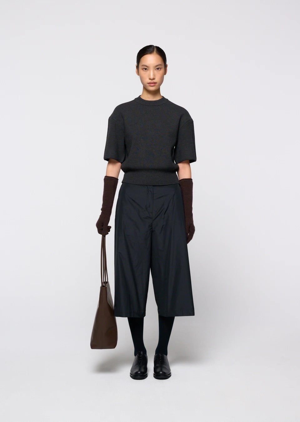 26早秋 ROUNDED HALF KNIT TOP