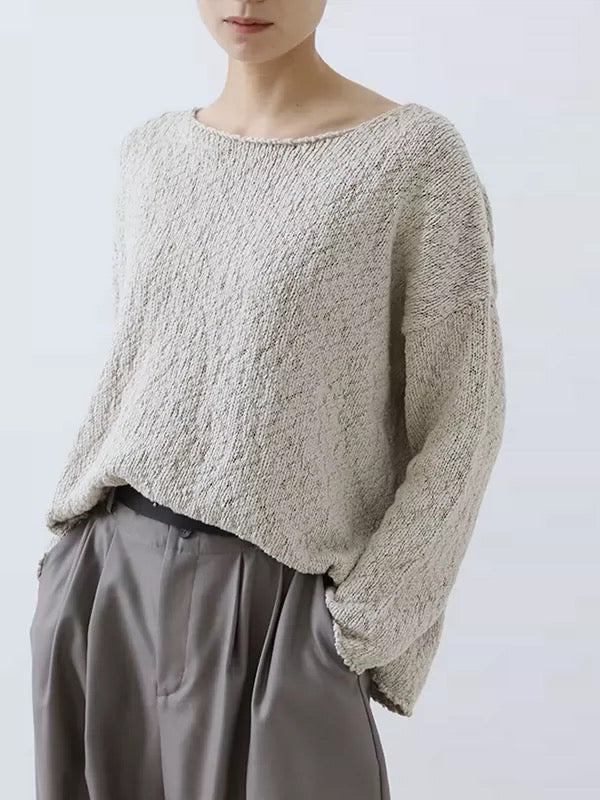 26春夏 cotton slub pullover