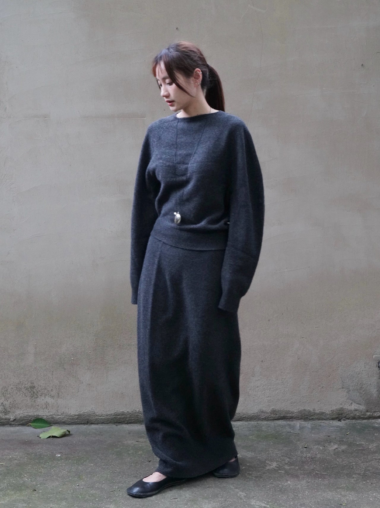 26早秋 CARA TWISTED SET KNIT TOP