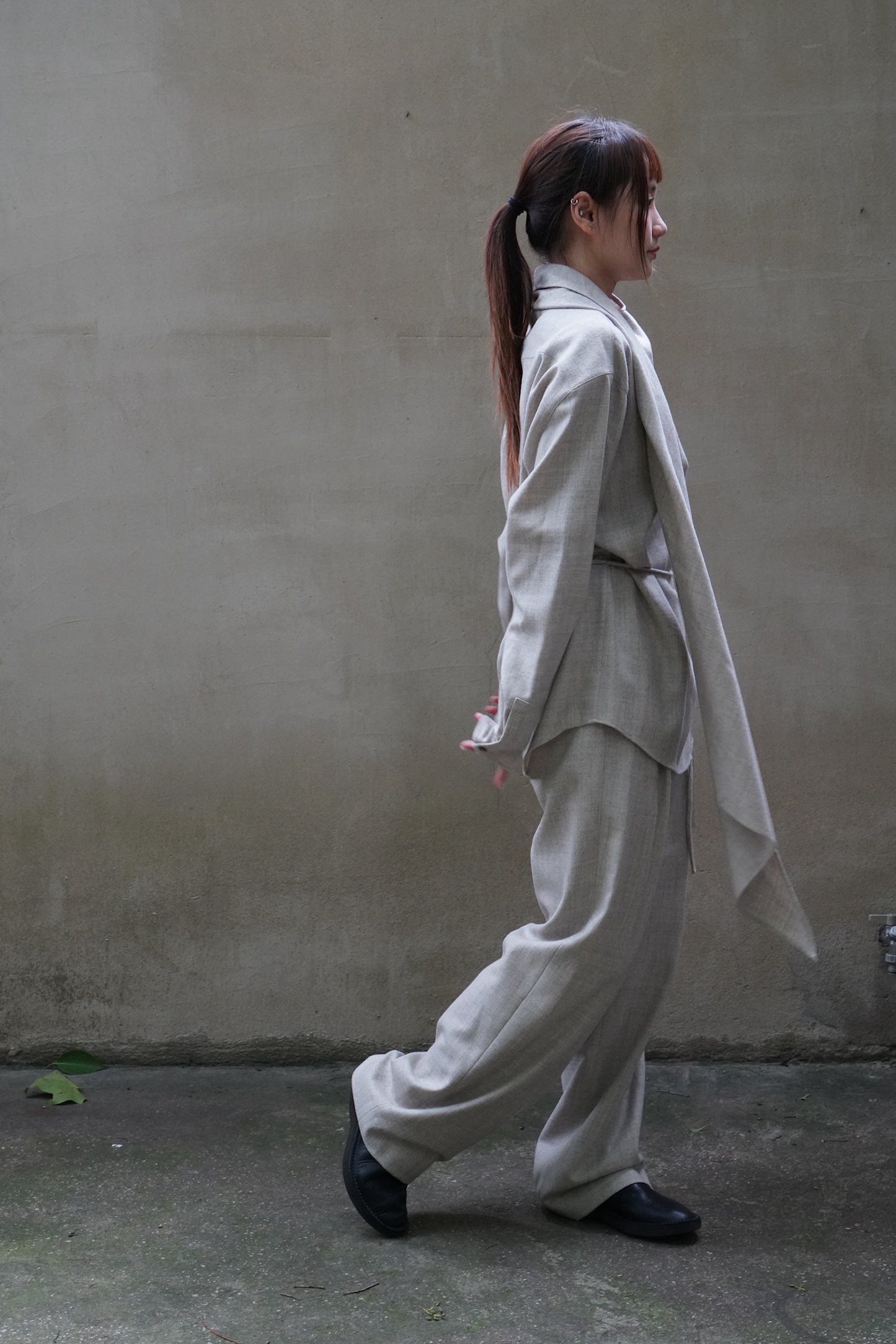 26早秋 MILA WOOL SCARF  WRAP JACKET