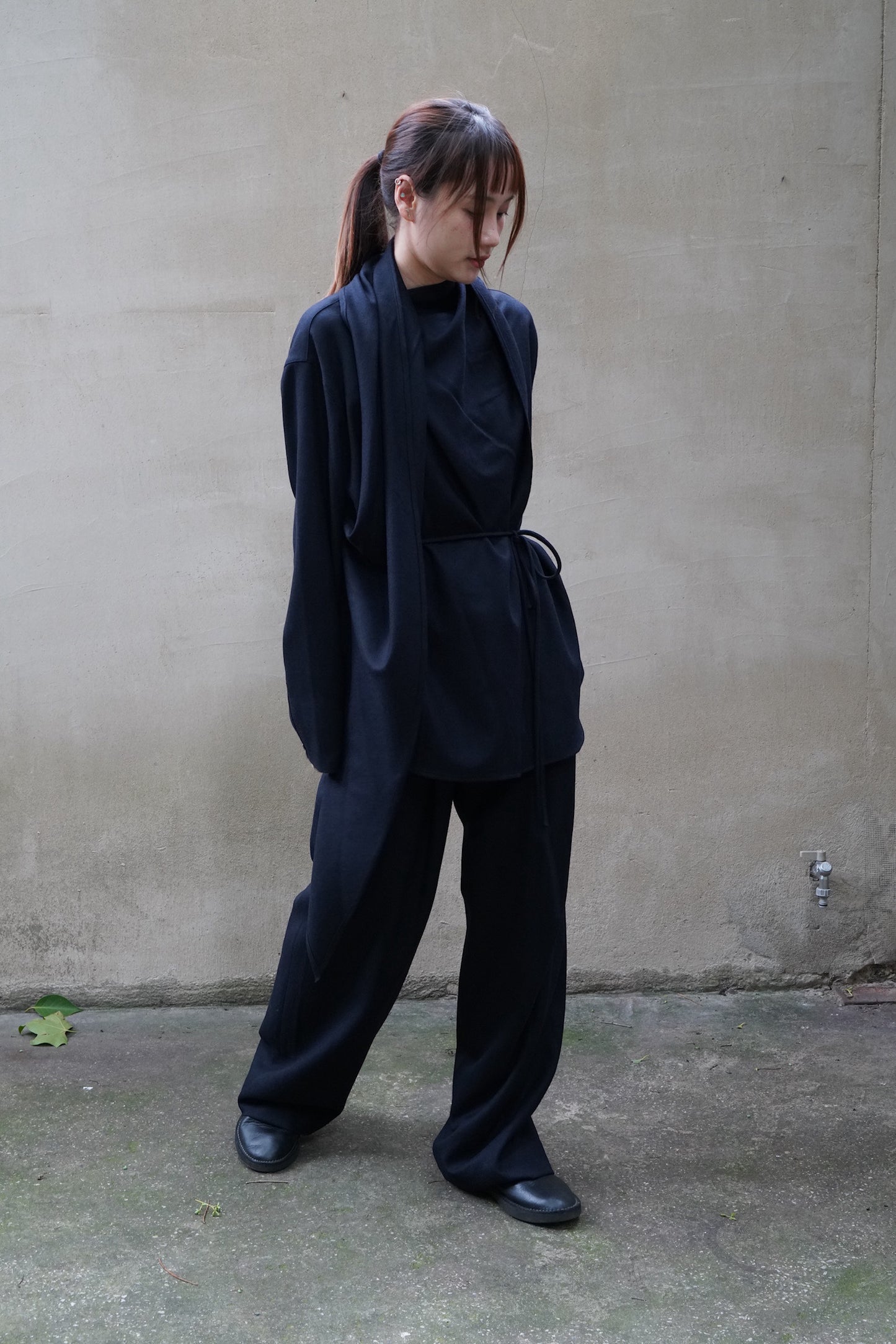 26早秋 MILA WOOL SCARF  WRAP JACKET
