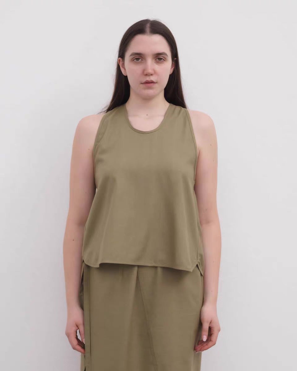 26早秋 Apron Top Wild Silk