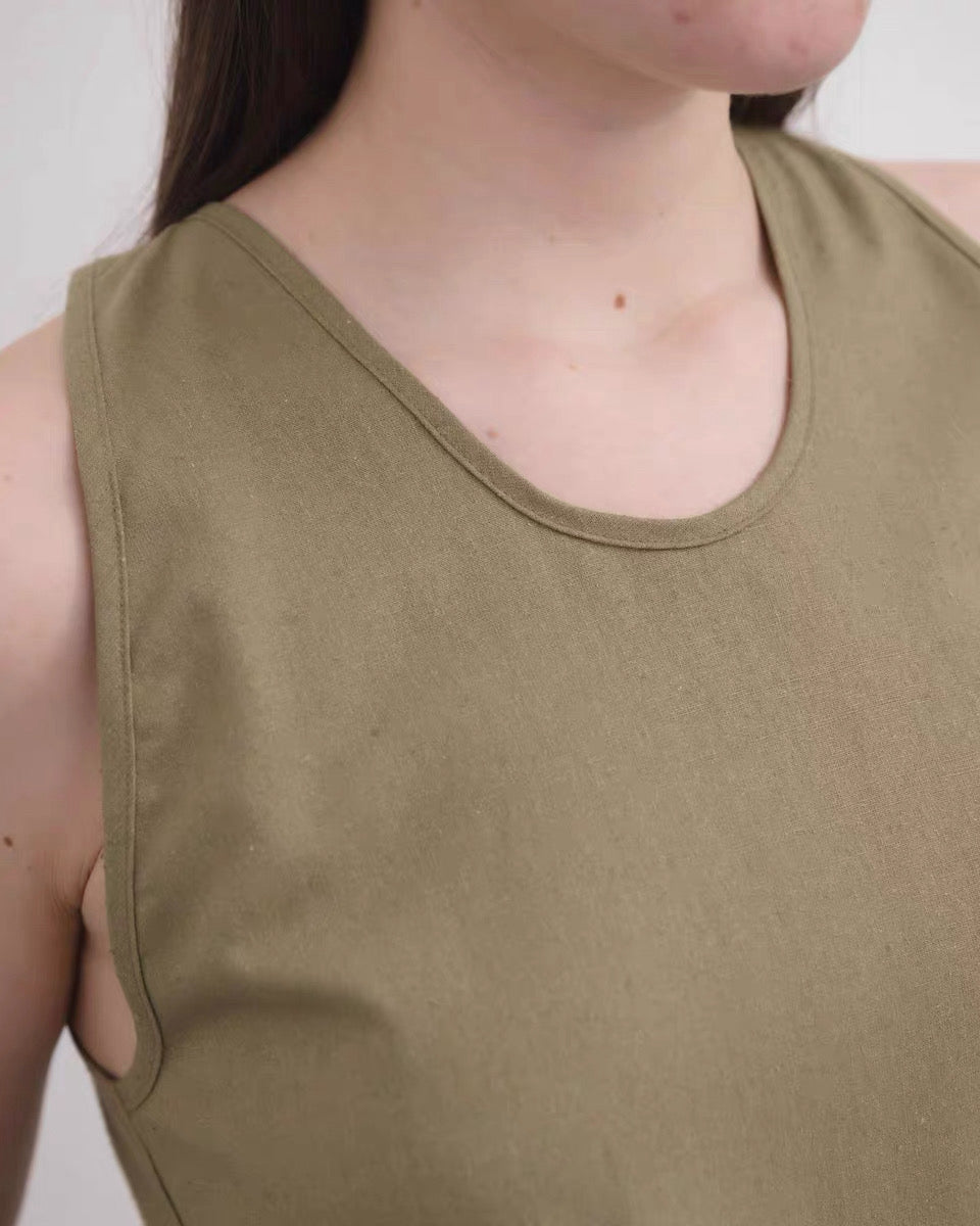 26早秋 Apron Top Wild Silk