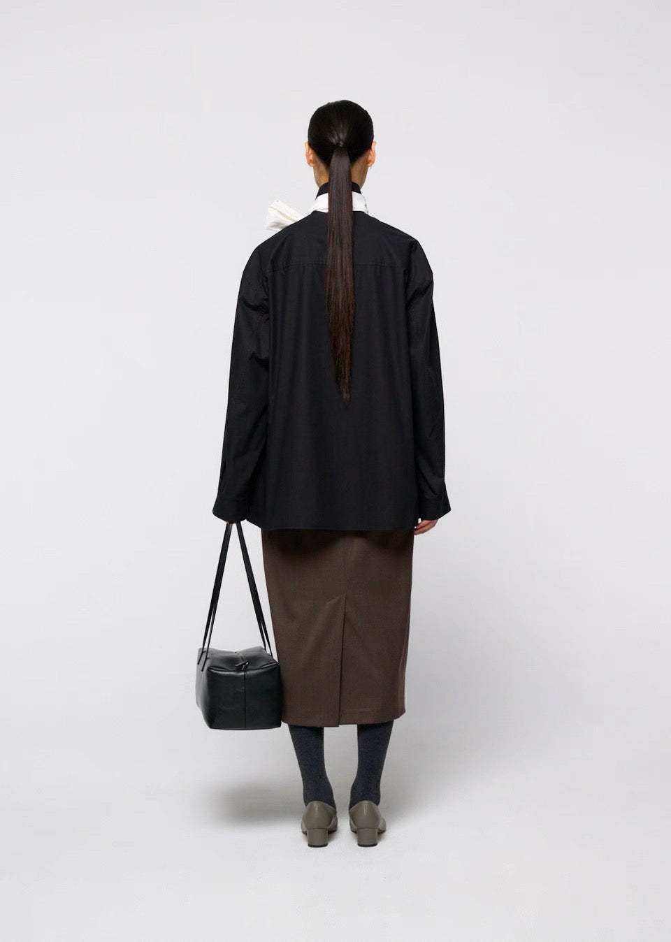 26早秋 NECK SHIRRING SHIRT
