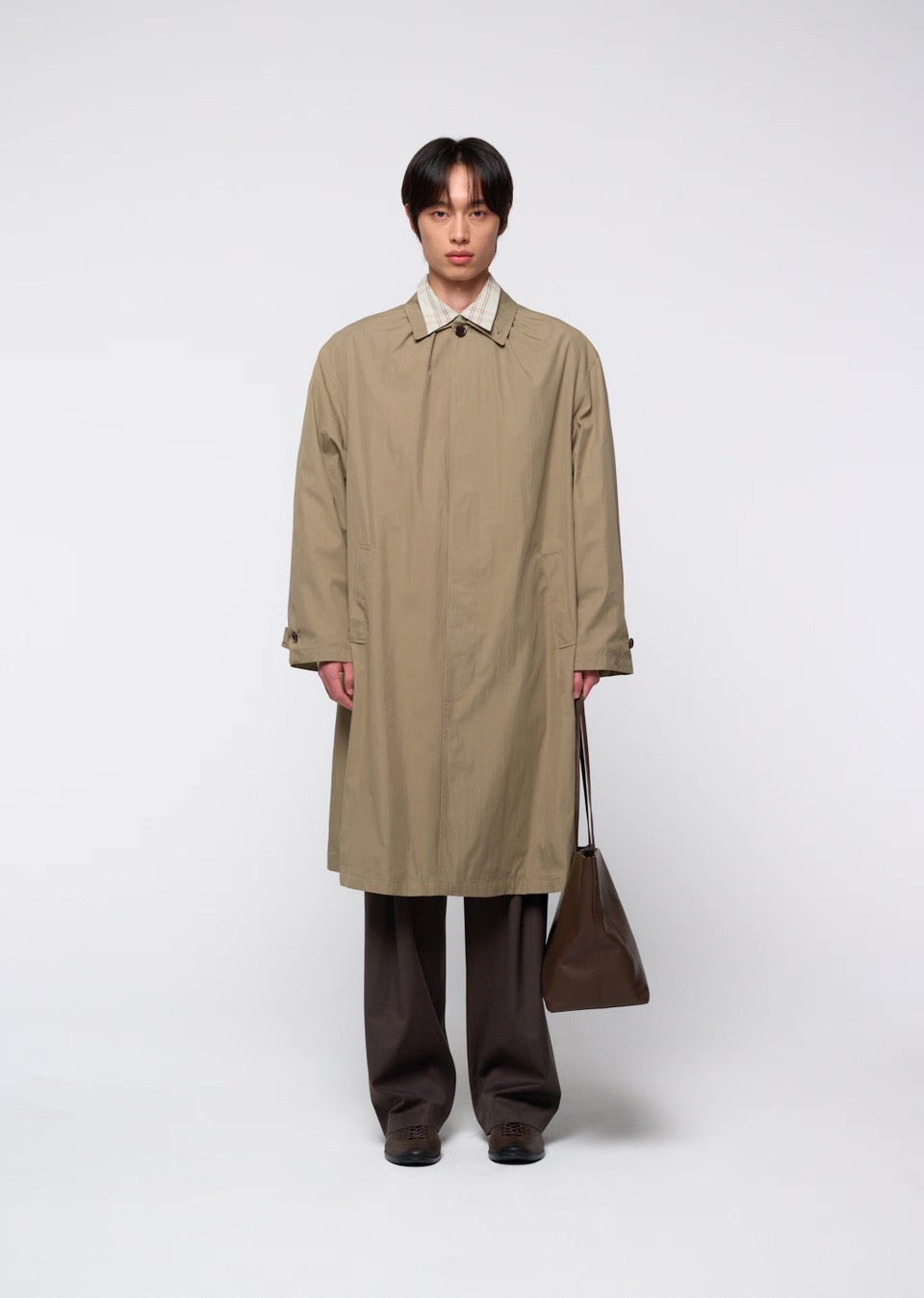 26早秋 COTTON NYLON SHIRRING COAT