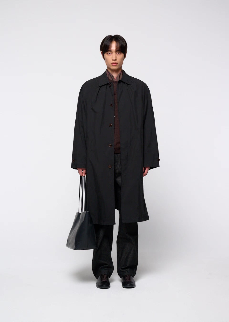 26早秋 COTTON NYLON SHIRRING COAT