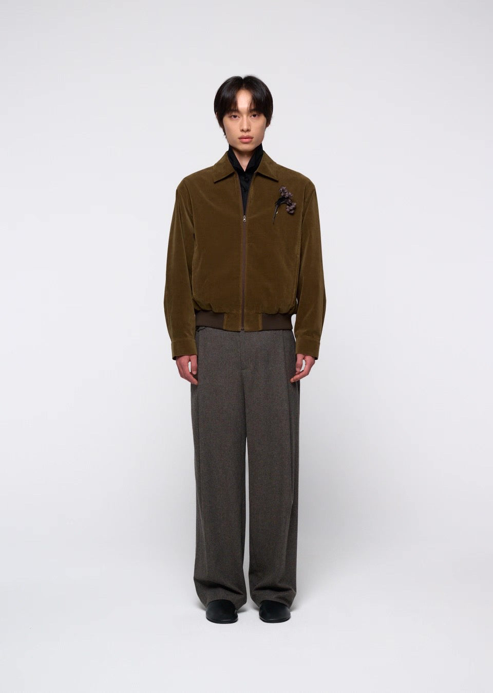 26早秋 VELVET ZIP UP JUMPER