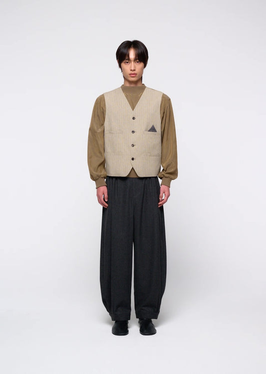 26早秋 MEN'S WOOL SHIRRING PANTS