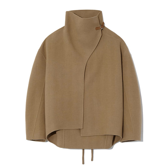 26秋冬 COWL NECK HANDMADE  HALF COAT