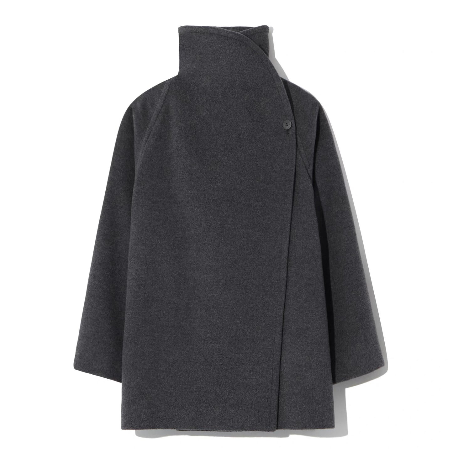 26秋冬 STAND NECK WOOL HALF  COAT