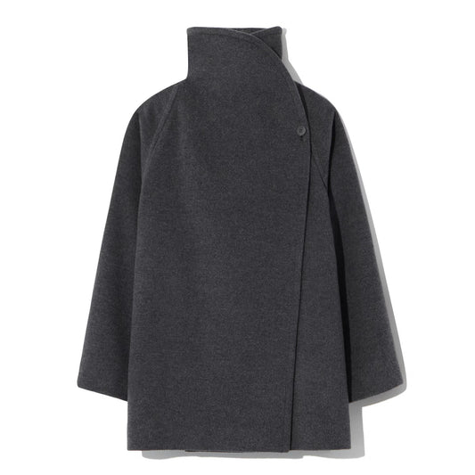 26秋冬 STAND NECK WOOL HALF  COAT