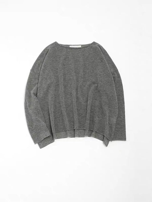 26秋冬 wool cashmere boat neck pullover