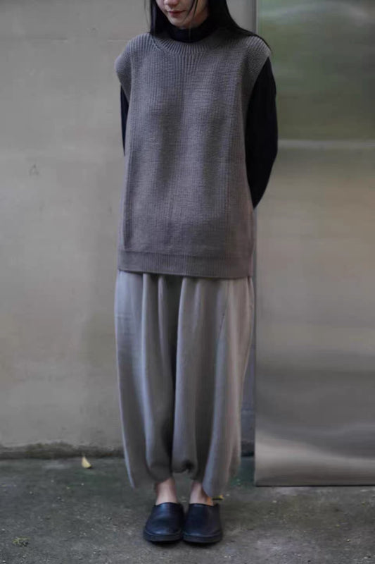 26秋冬 wool cotton aze vest men's