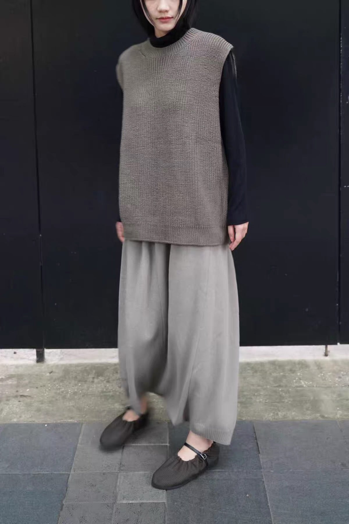 26秋冬 wool cotton aze vest men's