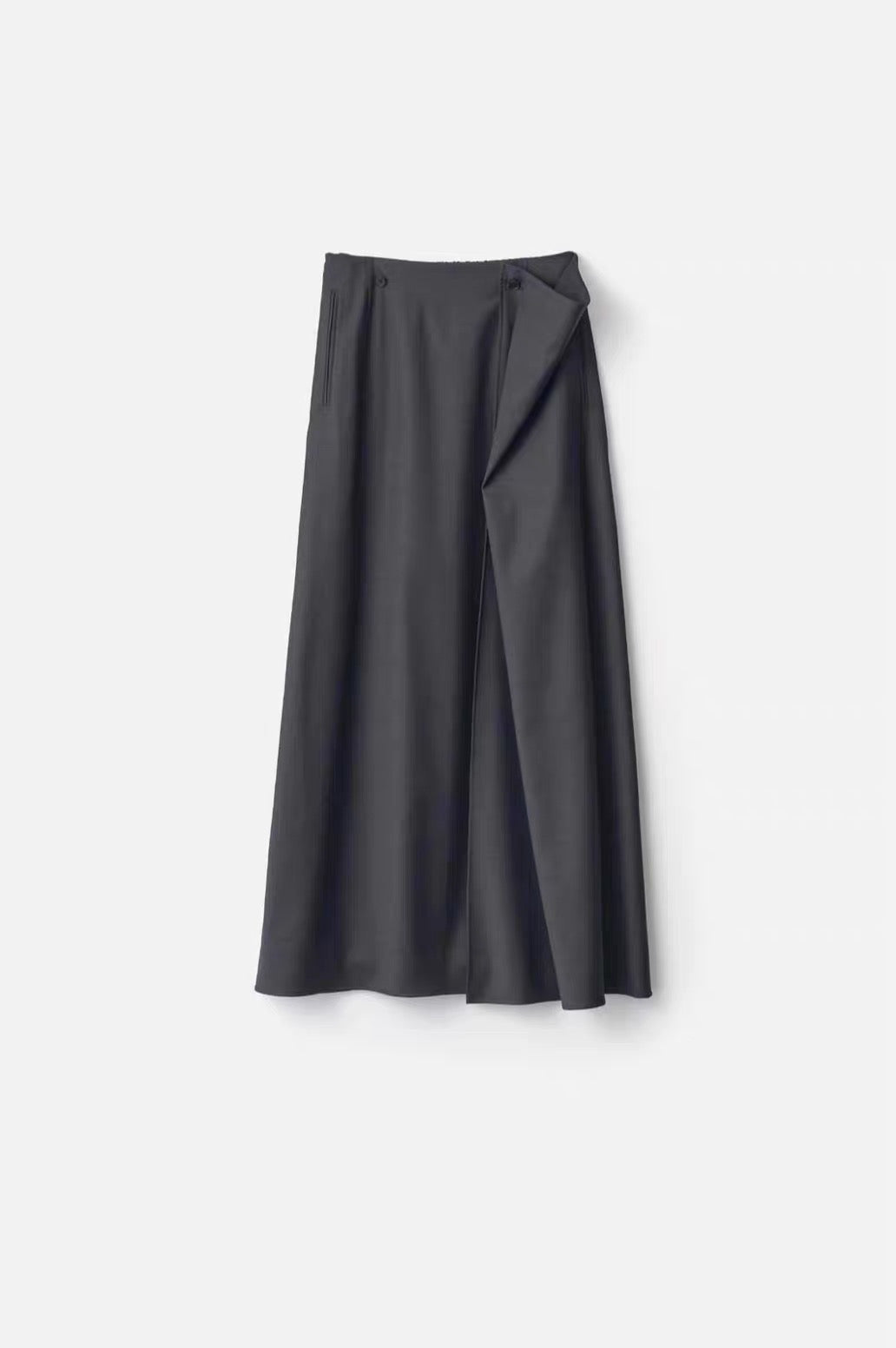 26秋冬 WOOL SILK WRAP SKIRT