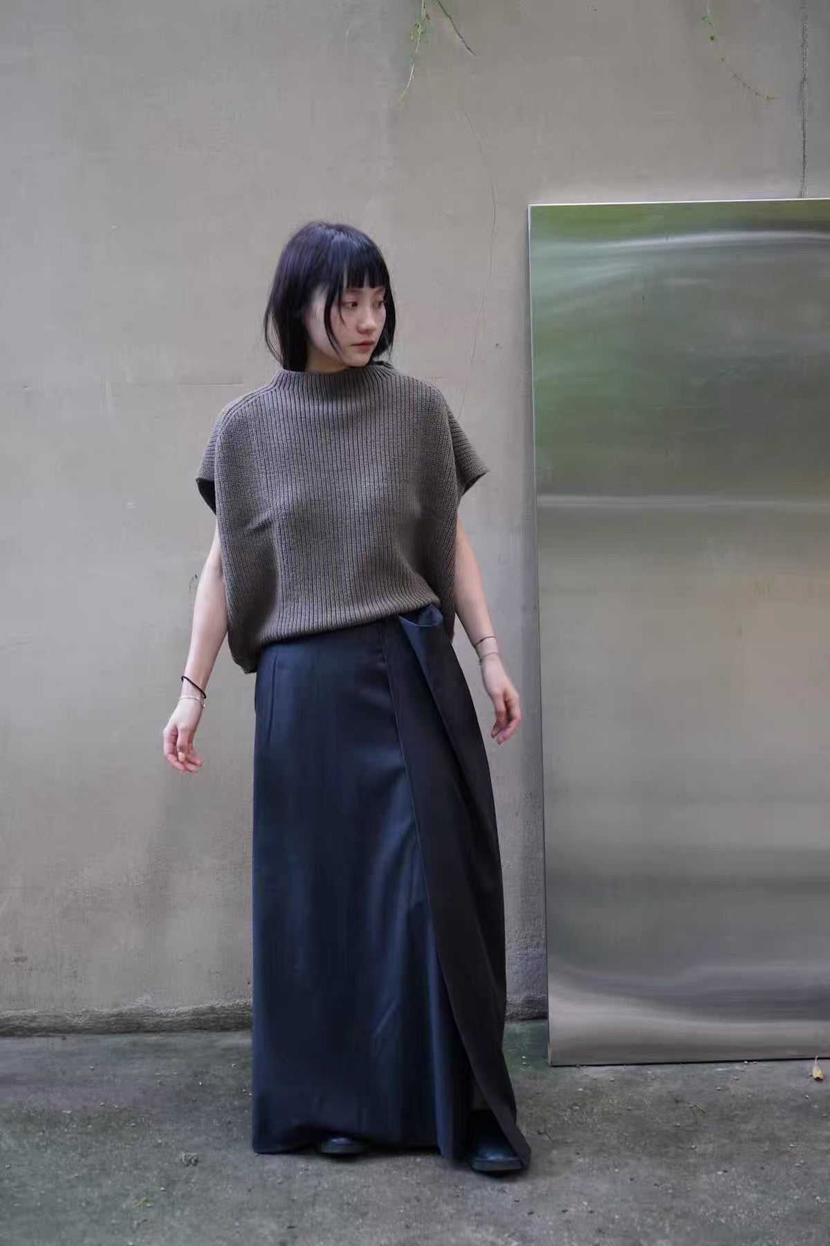 26秋冬 wool cotton aze vest