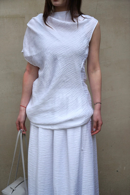 26春夏 ASYMMETRICAL TEXTURED TOP