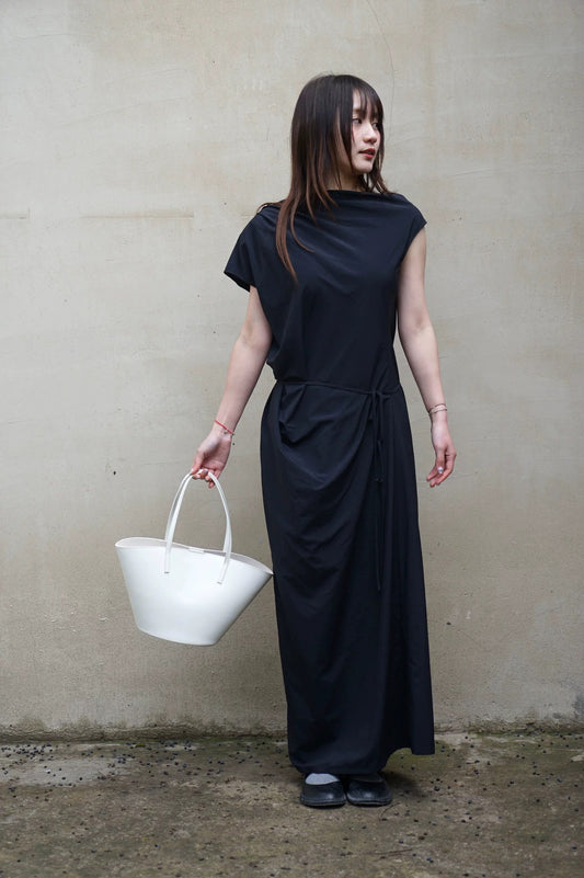 26春夏 ASYMMETRICAL DRAPED DRESS